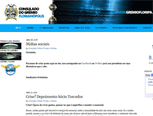 Tablet Screenshot of gremiofloripa.com.br